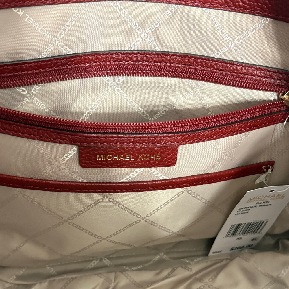 Michael Kors Rich Burgundy Hobo Bag - Picture 4 of 11